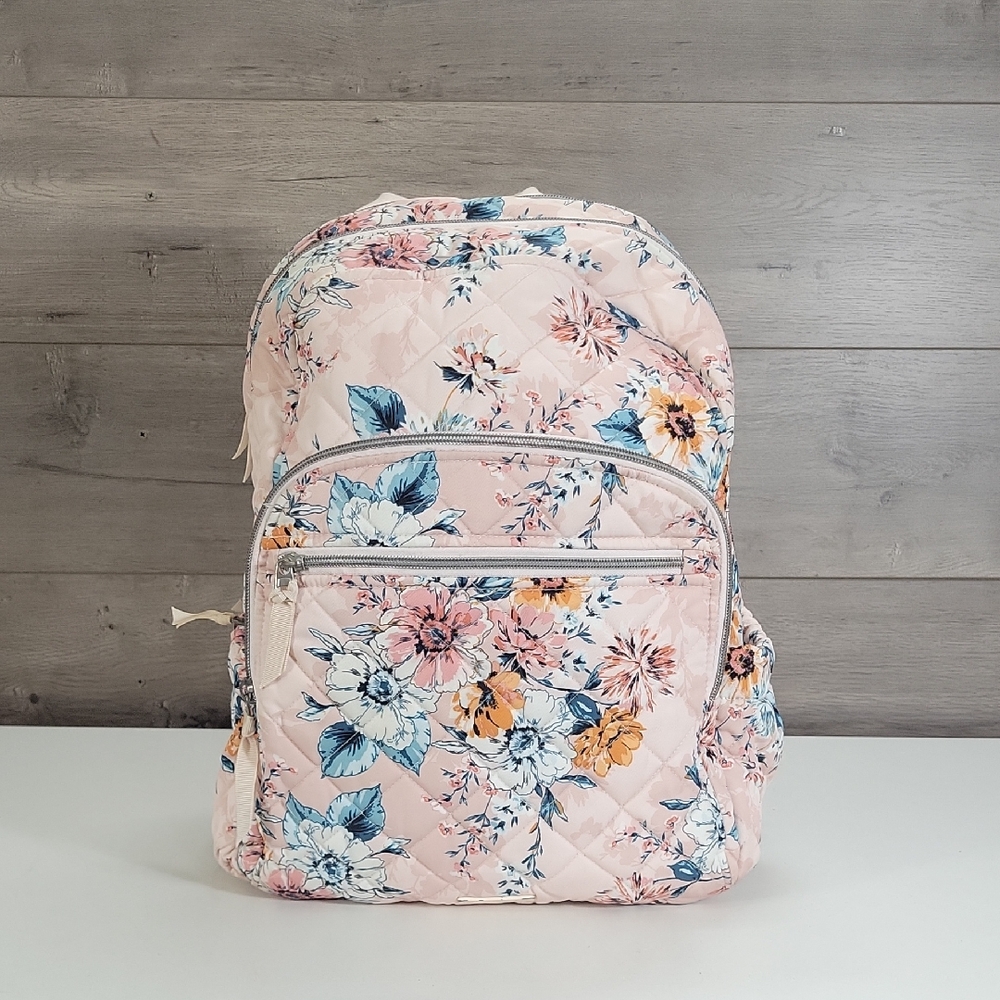 Vera Bradley Quilted Pink Floral Women's Backpack